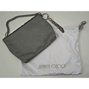 Jimmy Choo Callie Crystal Black Silver Handbag